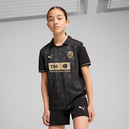 Black and gold pumas youth jersey discount
