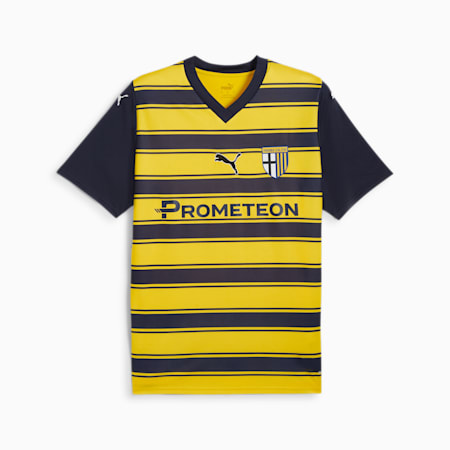 Wyjazdowa koszulka piłkarska Parma Calcio 23/24, PUMA Navy-Cyber Yellow, small