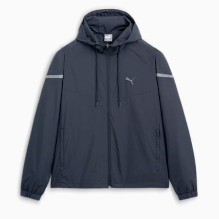 코어 윈드 브레이커 자켓<br>Core Woven Windbreaker, Puma Black, small-KOR