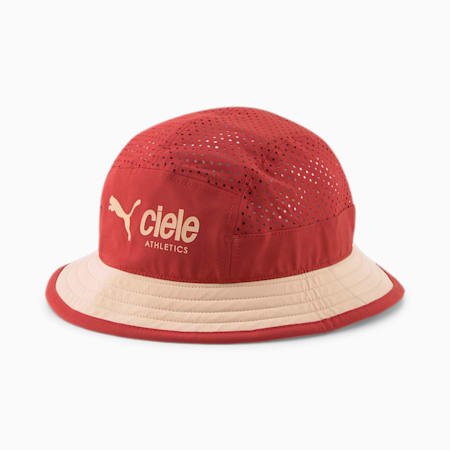 푸마 x 씨엘르(CIELE)  버킷햇<br>Bucket Hat Ciele X Puma, Red-White, small-KOR