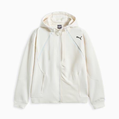액티브 니트 후디 자켓<br>Active Knit Hoody Jacket, Frosted Ivory, small-KOR