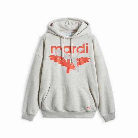 푸마 X 마르디 그래픽 후디<br>PUMA X MARDI GRAPHIC HOODIE, Puma White, small-KOR