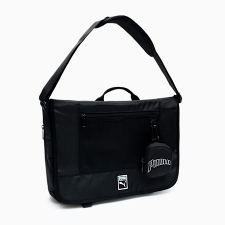 포키 메신저 백<br>Poki Messenger Bag, Puma Black, small-KOR