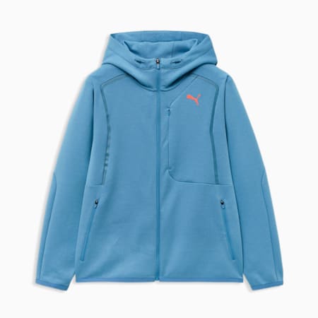 Active Cotton Blend Jacket, Zen Blue, small-KOR