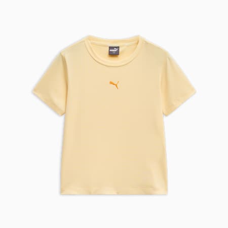 Bias Cut RIB KNT SS Tee, Chamomile, small-KOR