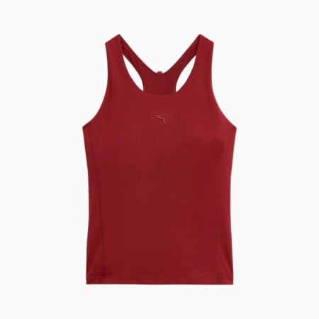 여성 피어스 X 니트 패디드 탱크<br>W FIERCE X KNT PD TANK, Intense Red, small-KOR