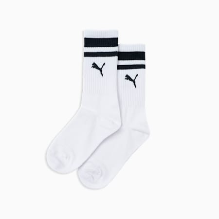 Puma white with black stripe sale