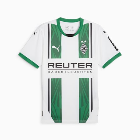 Męska koszulka domowa Borussia Mönchengladbach 24/25, PUMA White-Archive Green, small