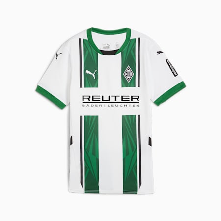 Borussia Mönchengladbach 24/25 thuisshirt voor dames, PUMA White-Archive Green, small