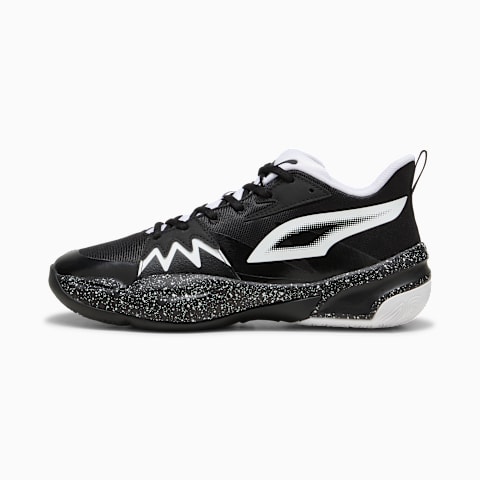 Puma basket negras y blancas sale