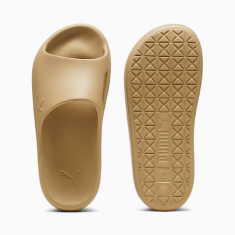Puma brown flip flops deals