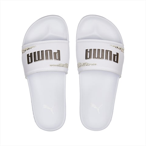 Puma jelly slides white clearance