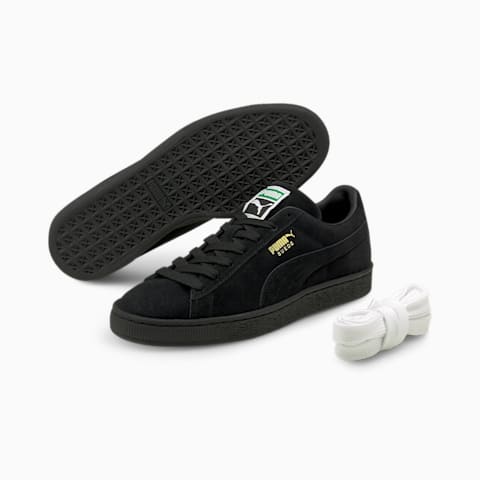 Puma suede negras hombre new arrivals