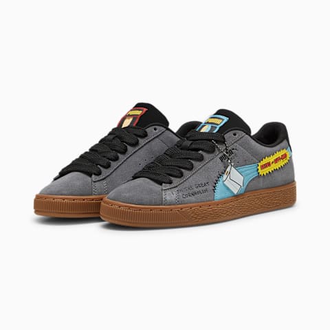 Puma x power through peace 307 suede sneakers top