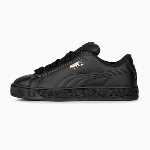 Puma suede leather black online