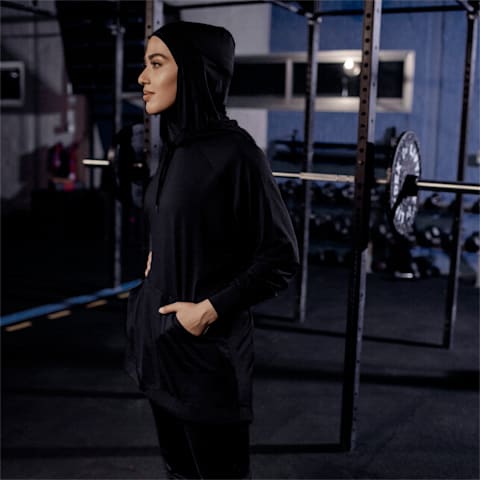 Puma Training modest activewear hoodie in green