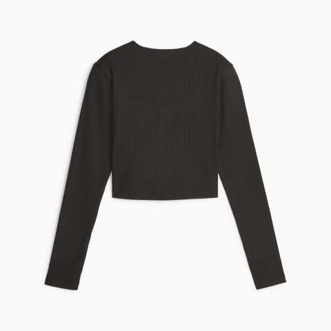 Classics Women s Ribbed Long Sleeve Shirt T shirts Tops PUMA
