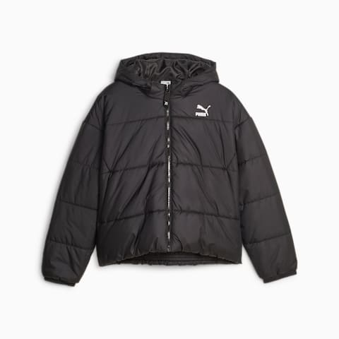 Puma black jacket womens deals