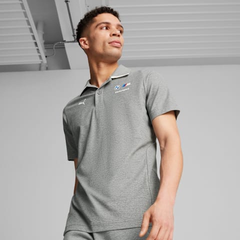 Polo Hombre BMW M Motorsport en Talla Grande en Gris PUMA