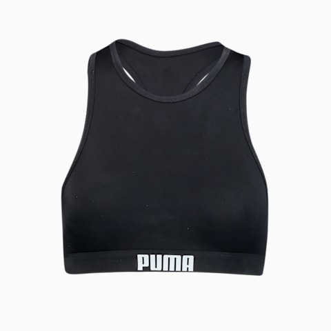 Black racerback swim top 2025