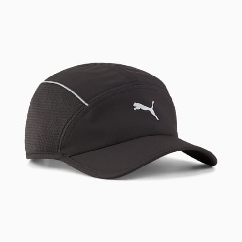 Runner Short Visor 5 Panel Cap, PUMA Black, medium-VNM
