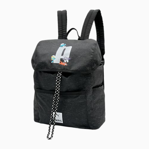 푸마 X SMURFS 백팩<br>PUMA x THE SMURFS Backpack, PUMA Black, medium-KOR