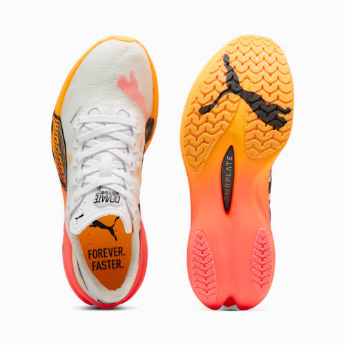 Puma running shoes orange sales
