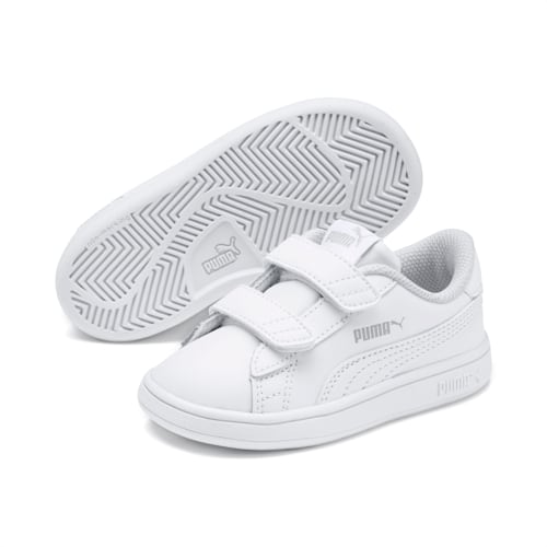 PUMA Smash v2 Toddler Shoes (White or Black)