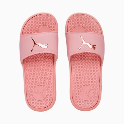 Pink puma flip flops store