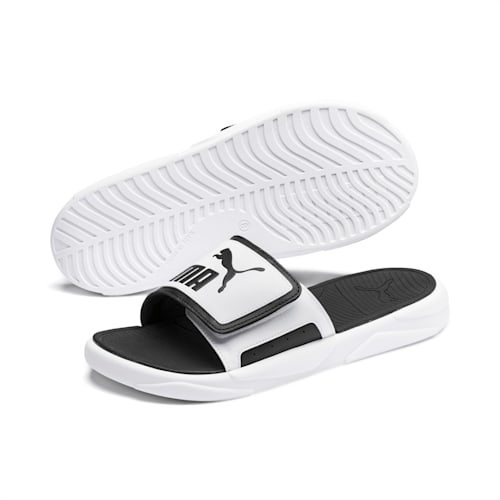 Puma flip flops white sales