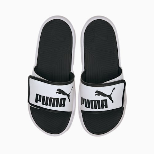 Puma slippers black and white outlet