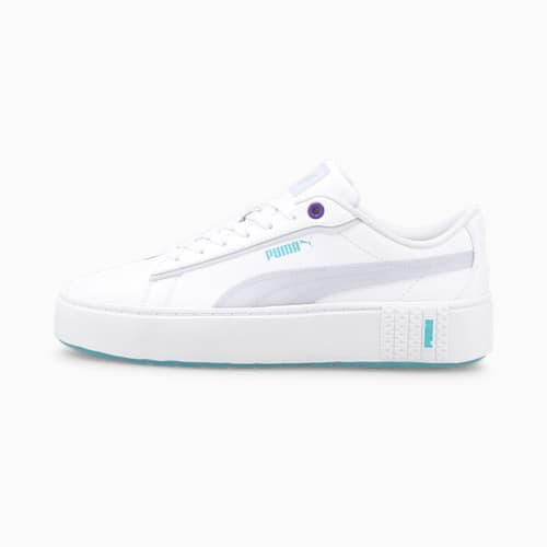 Puma smash platform ladies trainers clearance