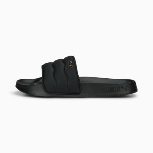 Puma slides white and gold clearance