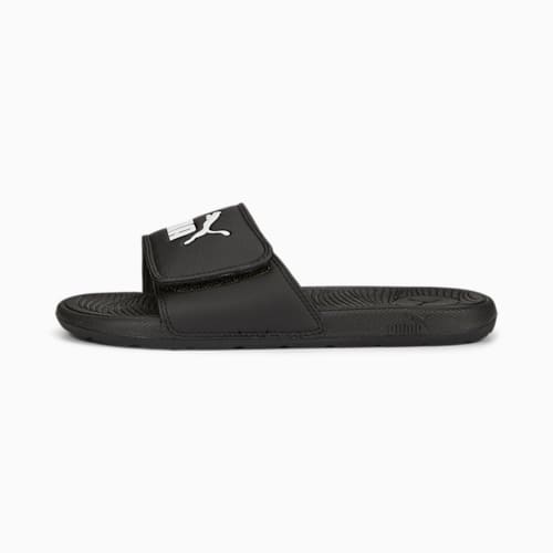 Puma slides black hot sale