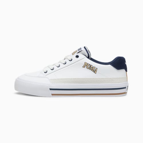 Court Classic Vulc Retro C Unisex Sneakers PUMA White Prairie Tan Club Navy PUMA Shop All Puma PUMA