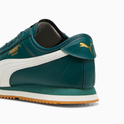Puma roma green and white cheap