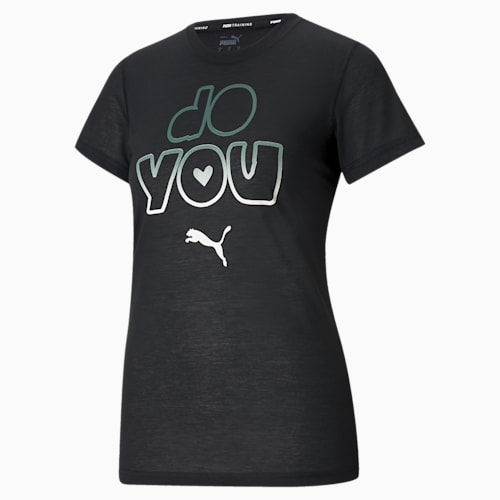 Performance Slogan Short Sleeve Women s Training Tee Puma Black Do You PUMA Shop All Puma PUMA