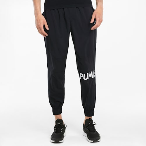 Woven Men s Training Joggers Puma Black PUMA Shop All Puma PUMA