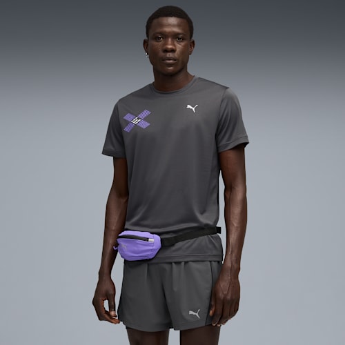 RUN DIGITOKYO Graphic Tee Men, Dusky Gray, medium-VNM