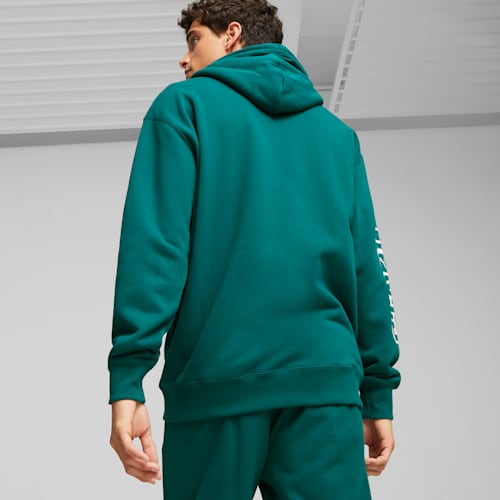 Puma green hoodie discount