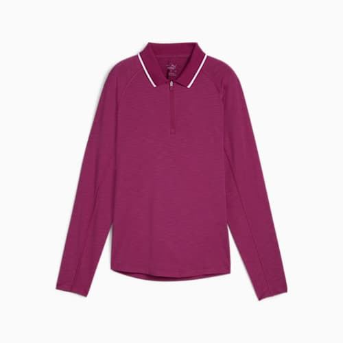 Magenta golf shirt top