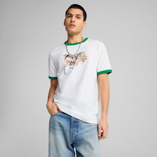 FUTURE.PUMA.ARCHIVE Graphic Ringer Tee Men | PUMA White