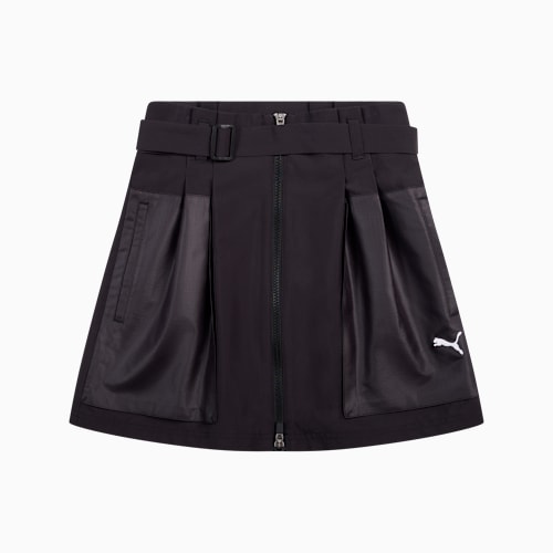 Rok Lurus Saku Tempel FUTURE.PUMA.ARCHIVE Wanita, PUMA Black, medium-IDN