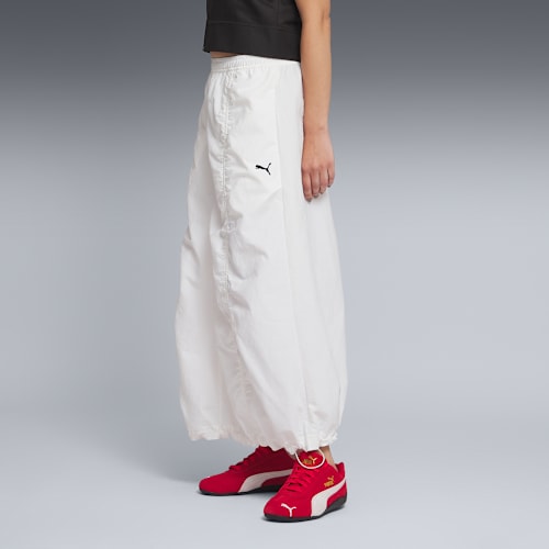 FUTURE.PUMA.ARCHIVE Rushed Skirt Women, PUMA White, medium-SEA