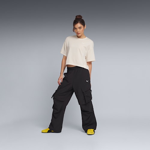 FUTURE.PUMA.ARCHIVE Cargo Pants Women, PUMA Black, medium-SEA