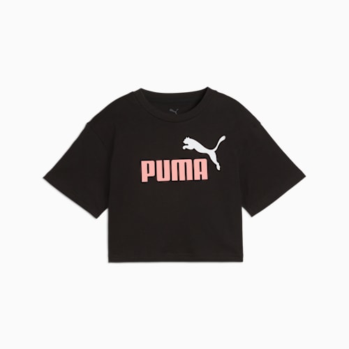 Essentials 2 Colour No. 1 PUMA Logo Short Length Tee Youth 8 16 years PUMA Black PUMA Shoes PUMA