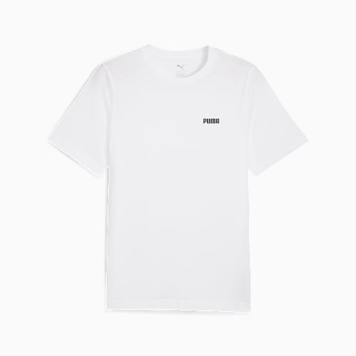 Essentials Small Logo Men's Tee, PUMA White, medium-AUS