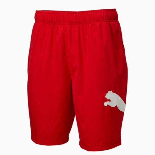 Puma shorts mens red best sale