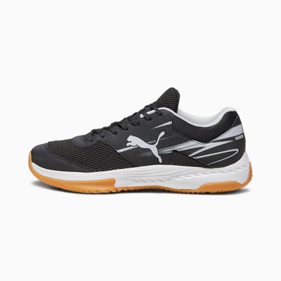 Scarpe da allenamento unisex PUMA Vario nere con Formstrip bianco e suola in gomma.