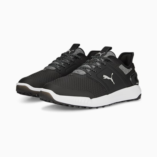 Black puma golf shoes discount